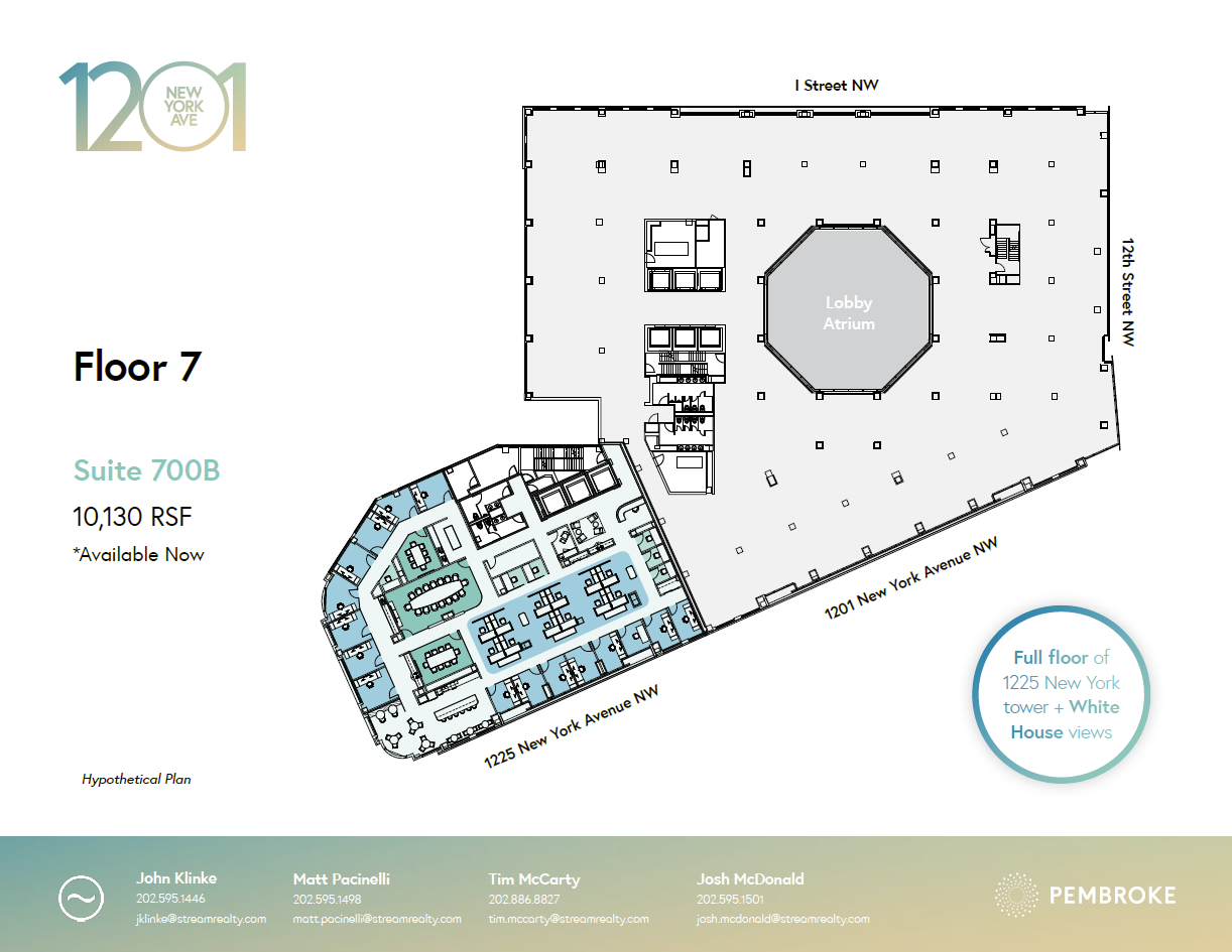 1201NYA 7th Floor Availability